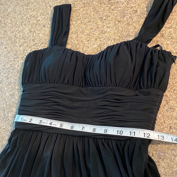 Tahari Black Lined Cocktail Dress 2 - Picture 6 of 15